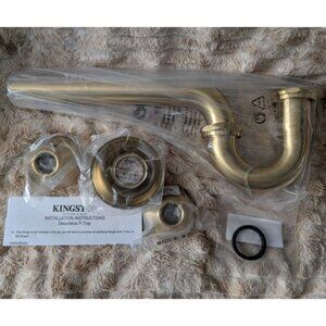 Kingston Brass Vintage 1-1/4-inch Decor Sink P-Trap 18 Gauge